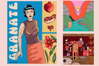 draw a unique, psychedelic, surrealist illustration