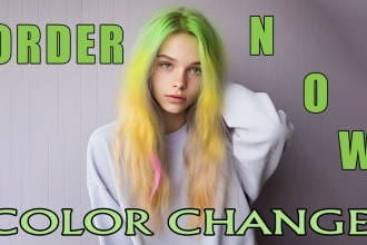 expert hair color change in photoshop any color transformation