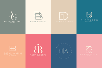 design modern luxury fancy logo, cosmetics and beauty