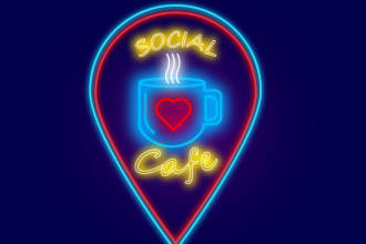 design 3d neon logo animation intro neon sign