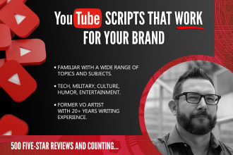 write a world class youtube script