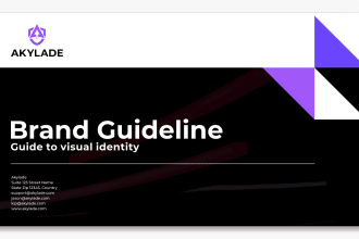 design modern brand identity and brand guide style