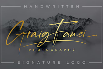 design a signature logo or watermark