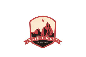 create a classic logo design for a utah distillery in canyon country