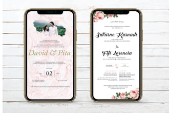 design elegant and modern digital wedding invitation