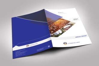 design creative annual report, catalog, book cover