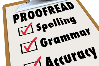 edit, proofread, or rewrite anything written in english