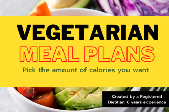 give you a customised vegetarian meal plan