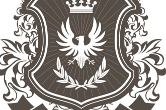 design meaningful  coats of arms logo with free revisions and vector file