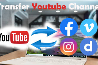 transfer youtube channel to facebook vimeo dailymotion insta