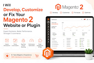 design, develop, customize or fix your magento 2 website