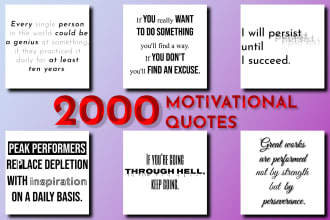 give you 2000 motivational and inspirational quotes