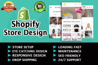 design shopify store shopify website build shopify store