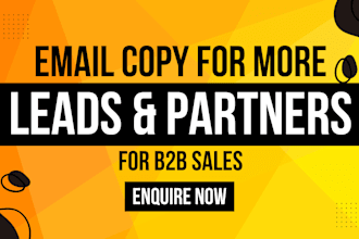 provide expert email copywriting to improve your sales and customer outreach