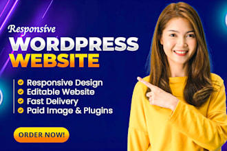 design clean and responsive wordpress website