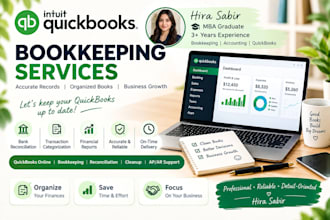 be your quickbooks expert bookkeeper for cleaning accounts