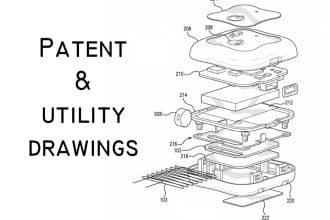 develop high quality patent and utility drawings