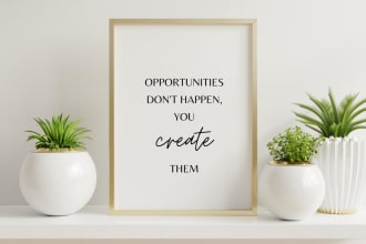 create printable wall art with motivational quotes
