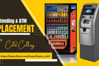 find high foot traffic locations for vending and atm machines by cold calling