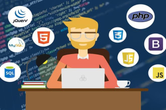 do any php, laravel, html, css, javascript, mysql coding