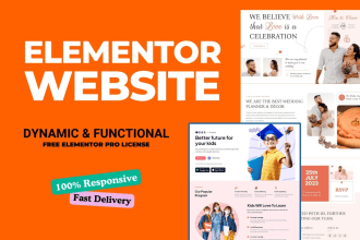 create wordpress website using elementor pro