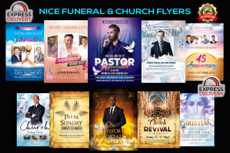 design nice death funeral church event party flyer