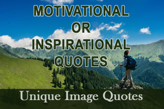 create customs inspirational or motivational image quotes with your logo