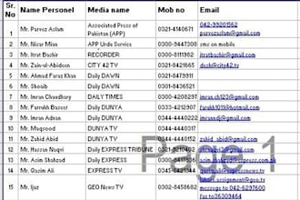 do data entry in ms office, editing, copy paste typing in urdu and english