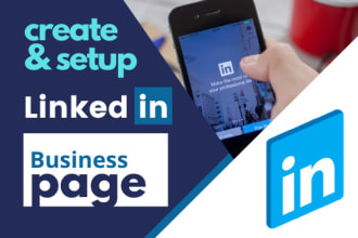 create linked in company page, business page and optimize for linkedin marketing
