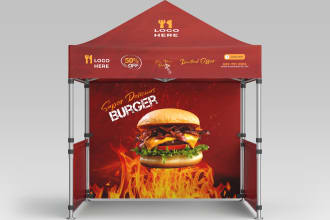 design promotional canopy tent booth flag banner umbrella
