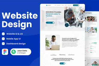 design a user friendly website UI design, web template and PSD mockup