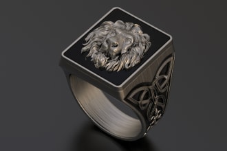professionally create a 3d jewelry model of rings, earrings, or necklaces