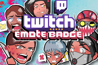 create custom twitch emotes and badge