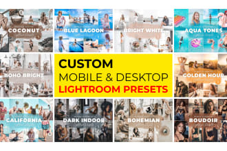 create custom lightroom presets