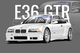 draw vector art cartoon from your car or any vehicle