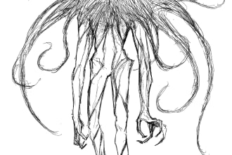 make a sketch of your monsters and creatures