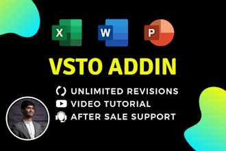 create excel word powerpoint vsto addin with csharp