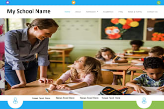 develop website with news feed