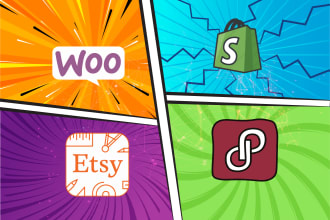 do product listing and cross list on vinted, etsy, curtsly, shopify, woocommerce