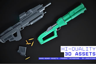 create game ready 3d assets and product renderings