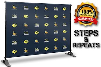 design red carpet backdrop,step and repeat in 24 hours