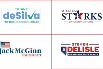 a unique creative political logo for a winning campaign