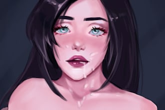 draw an nsfw anime art or semirealistic nsfw art