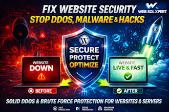 protect website, vps, vm against ddos, malware, offer server security anti ddos