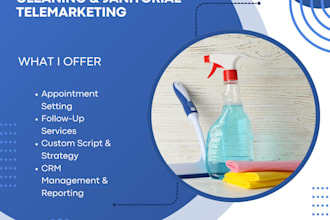 do telemarketing for cleaning and janitorial business