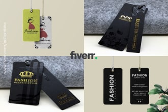 do luxury clothing hang tag and label design