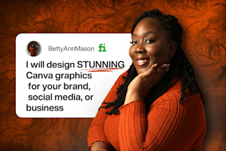 design stunning canva graphics for your brand, social media, or business