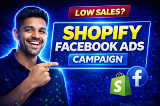 setup and manage your shopify facebook ads campaign and instagram ads campaign
