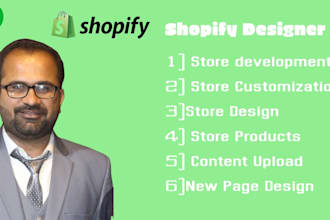 design set up shopify store, new shopify store, shopify website maintenance