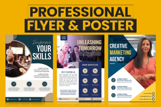 design professional flyer or poster